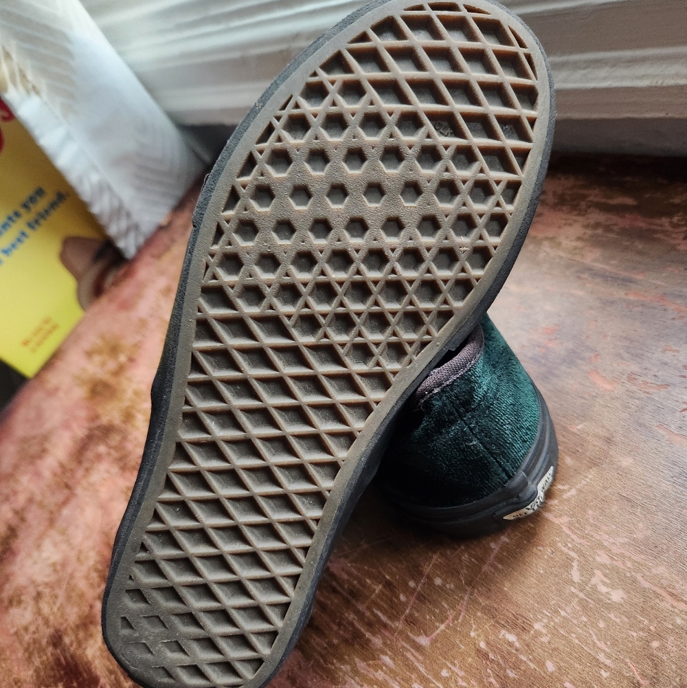 Women's Green Velvet Vans